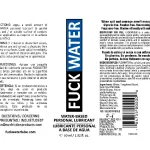 Fuck Water Water-Based Lubricant - 2 Fl. Oz. Lubes & Essentials Fuck Water