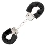Playful Furry Cuffs - Black BDSM & Kink CalExotics