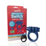 Screaming O Remote Controlled Switch Vibrating Ring - Blue Vibrators Screaming O