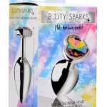 Rainbow Prism Heart Anal Plug - Medium Anal Play XR Brands