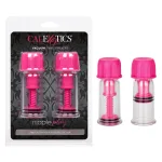 Nipple Play Vacuum Twist Suckers - Pink BDSM & Kink CalExotics