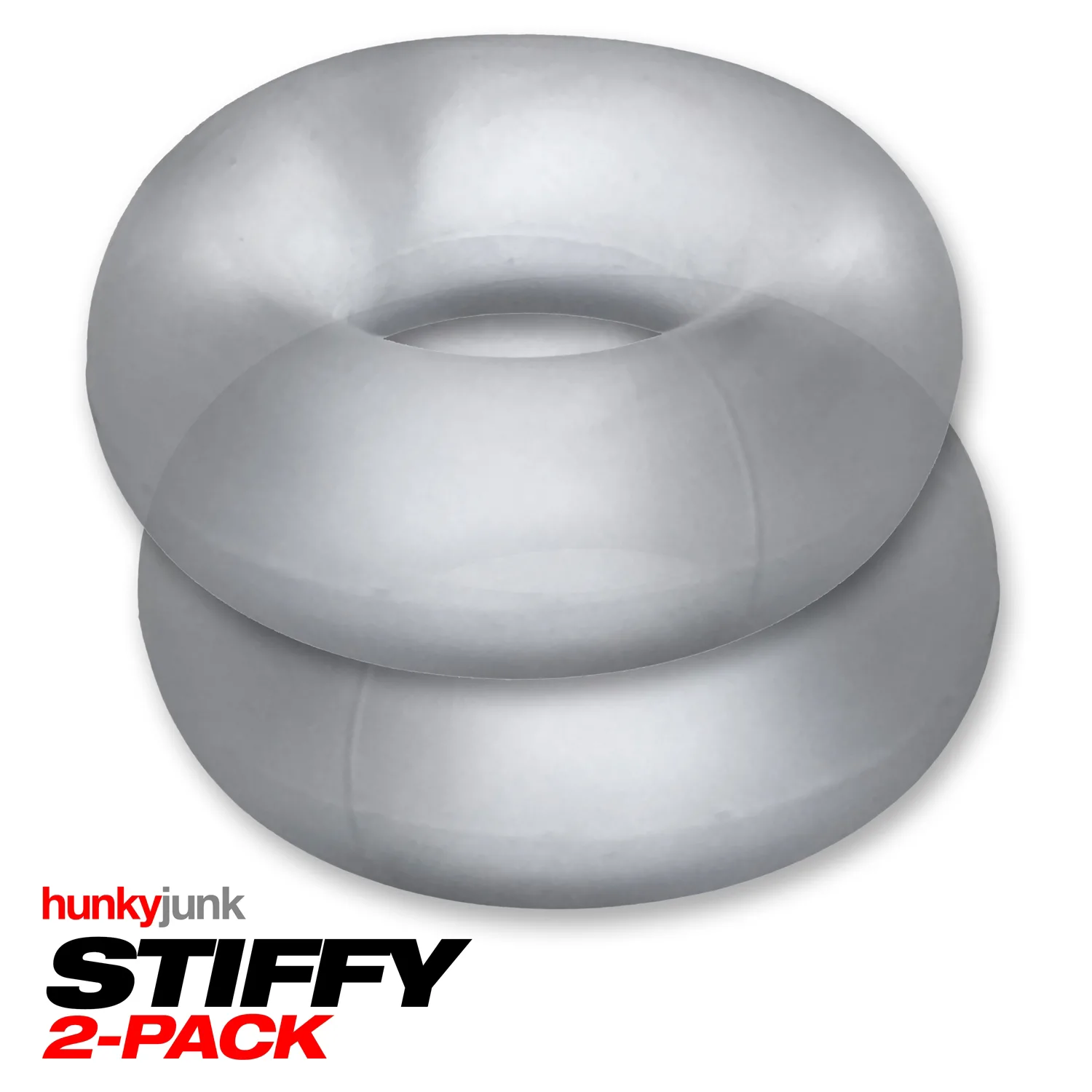 Stiffy 2-Pack Bulge-Rings - Clear Ice Enhancers Oxballs