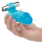 Up Extended It Up Vibrating Extension Sleeve - Blue Rechargeable Enhancers CalExotics