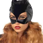 Vinyl Cat Mask - Black Costumes Leg Avenue