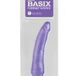 Basix Rubber Works - Slim 7 Inch With Suction Cup - Purple Dildos Pipedream
