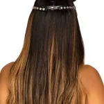 Vegan Leather Studded Cat Mask - Black Costumes Leg Avenue