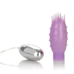 Silicone Slims Vibrating Nubby Bullet - Purple Vibrators CalExotics