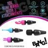Bang - 10x Mini Wand With 3 Attachments Vibrators XR Brands