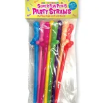 Super Fun Penis Straws - Multicolor Novelty Little Genie