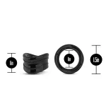 Stay Hard - Beef Ball Stretcher Snug - 1 Inch Diameter - Black Cockrings | Ball Stretchers & Spreaders Blush