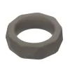 Alpha Liquid Silicone Prolong Prismatic Ring - Gray Enhancers CalExotics