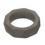 Alpha Liquid Silicone Prolong Prismatic Ring - Gray Enhancers CalExotics