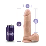 Au Natural - 9 Inch Dildo With Suction Cup - Vanilla Dildos Blush