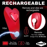 Love Connection Silicone Panty Vibe With Remote Control - Red Vibrators XR Brands
