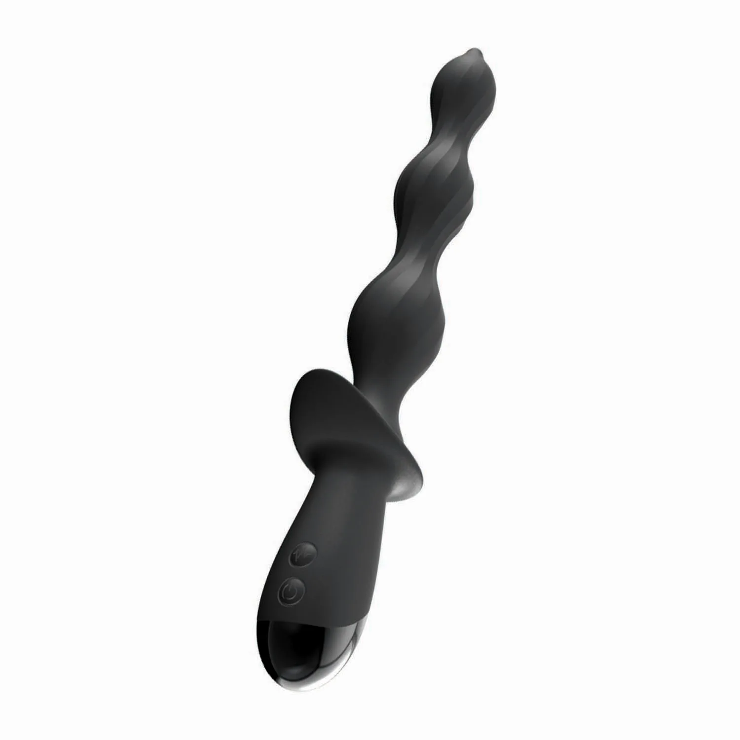 Ass-Sation Deep Dive Contoured Wand - Black Vibrators Nasstoys