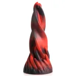 Hell Kiss Twisted Tongues Silicone Dildo - Red Dildos XR Brands