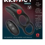 Red Dot Vibrating Cock Ring V1 With Remote - Black/red Festival & Rave Icon Brands