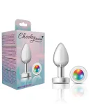 Light Up Silver Metal Plug - Medium Anal Play Viben