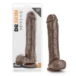 Dr. Skin Mr. Savage 11.5 Inch Dildo with Suction Cup - Chocolate Dildos Blush