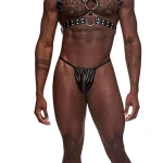 Gemini Leather Harness - One Size - Black Panties & Thongs Male Power