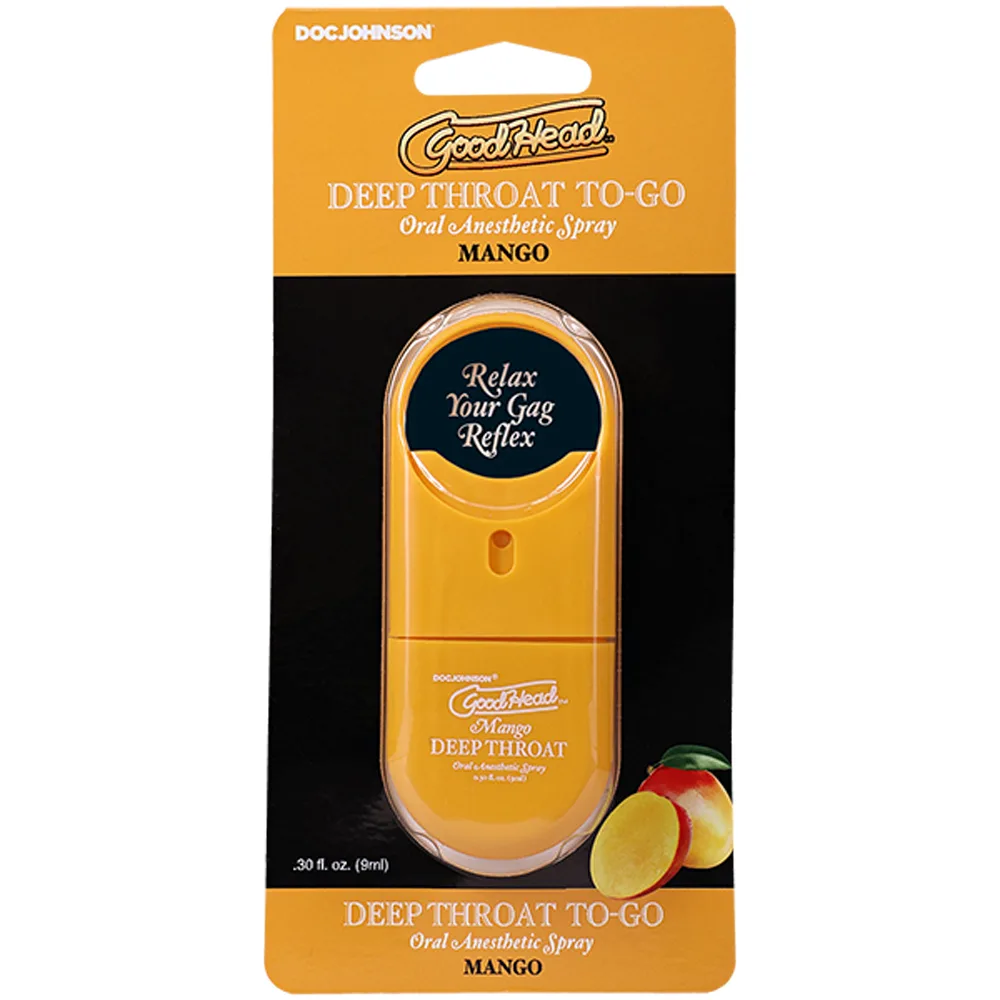 Goodhead Deep Throat Spray to Go Mango .30fl Oz Lubes & Essentials Doc Johnson