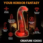 King Cobra King Cobra Silicone Dildo - Red Dildos XR Brands
