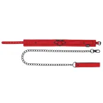Amor Collar and Leash - Red BDSM & Kink Sportsheets