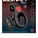 Red Dot Vibrating Cock Ring V2 With Remote - Black/red Couples & C-Rings Icon Brands