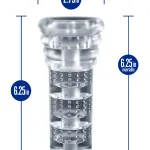 Rize - Luz - Glow in the Dark Self- Lubricating Stroker - Clear Strokers & Pumps Blush