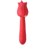 Bloomgasm Racy Rose Thrust and Lick Vibrator - Red Vibrators XR Brands