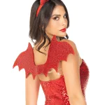 2 Pc Devil Kit, Includes Wings and Headband - Red Costumes Leg Avenue