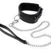 Edge Collar and Leash - Black BDSM & Kink Sportsheets