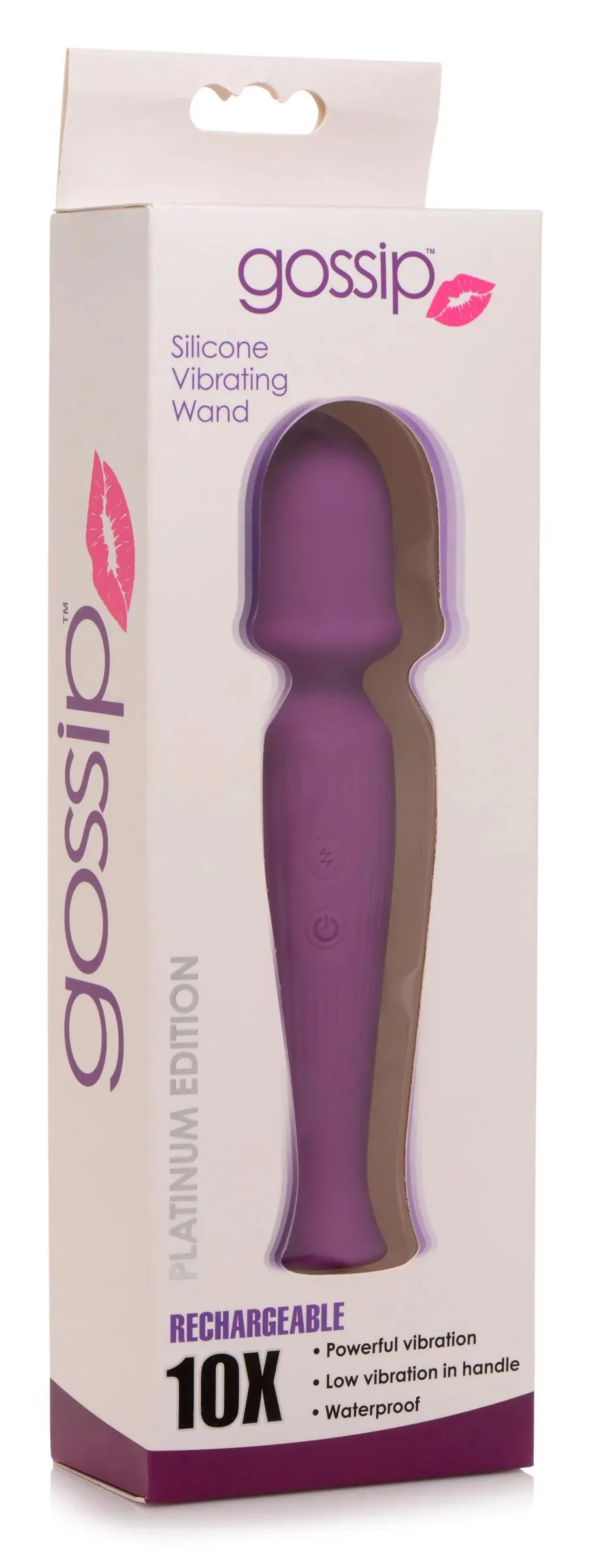 Silicone Wand Massager - Violet Vibrators Curve Toys