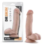 Dr. Skin - Dr. Mark - 7 Inch Dildo With Balls - Beige Dildos Blush
