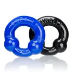 Ultraballs 2- Piece Cockring Set - Black & Police Blue BDSM & Kink Oxballs