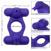 Silicone Rechargeable Triple Orgasm Enhancer - Purple Vibrators CalExotics