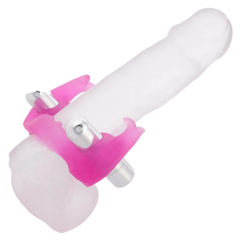 Silicone Triple Orgasm Erection Enhancer Pink Rechargeable - Image 3