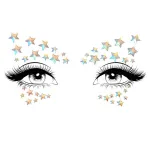 Celeste Glow in the Dark Face Jewels Sticker Festival & Rave Leg Avenue