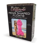 Glitterati Penis Pool Float - 6ft - Pink Novelty Little Genie