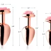 Pink Rose Gold Anal Plug - Small Anal Play XR Brands