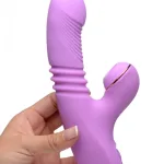 Shegasm Thrusting Suction Rabbit - Purple Vibrators XR Brands