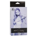 Nocturnal Collection Collar and Leash - Black BDSM & Kink CalExotics