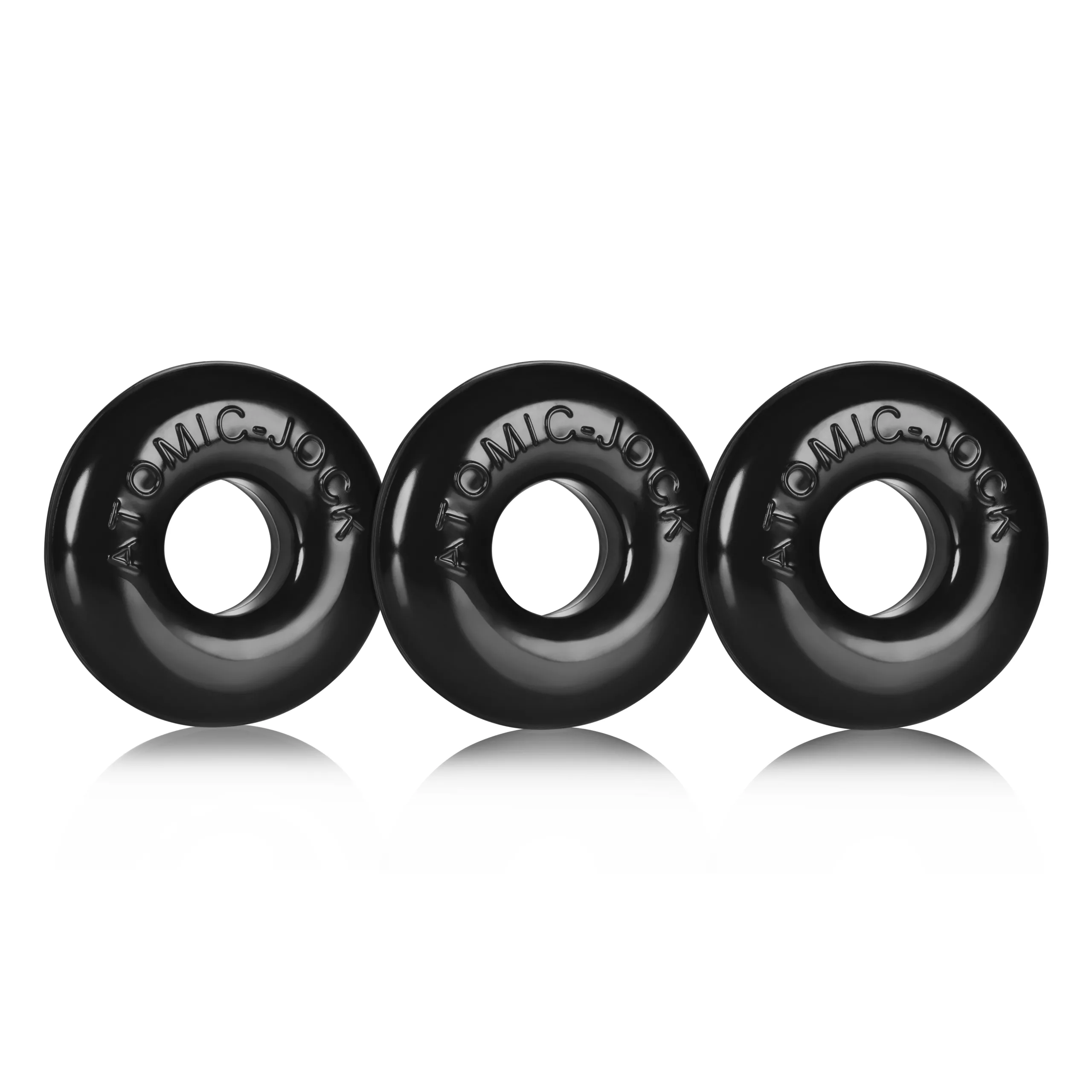 Ringer Cockring 3 Pack - Small - Black Lgbtqiap2 Oxballs