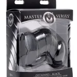 Master Series Detained - Black Restrictive Chastity Cage BDSM & Kink XR Brands