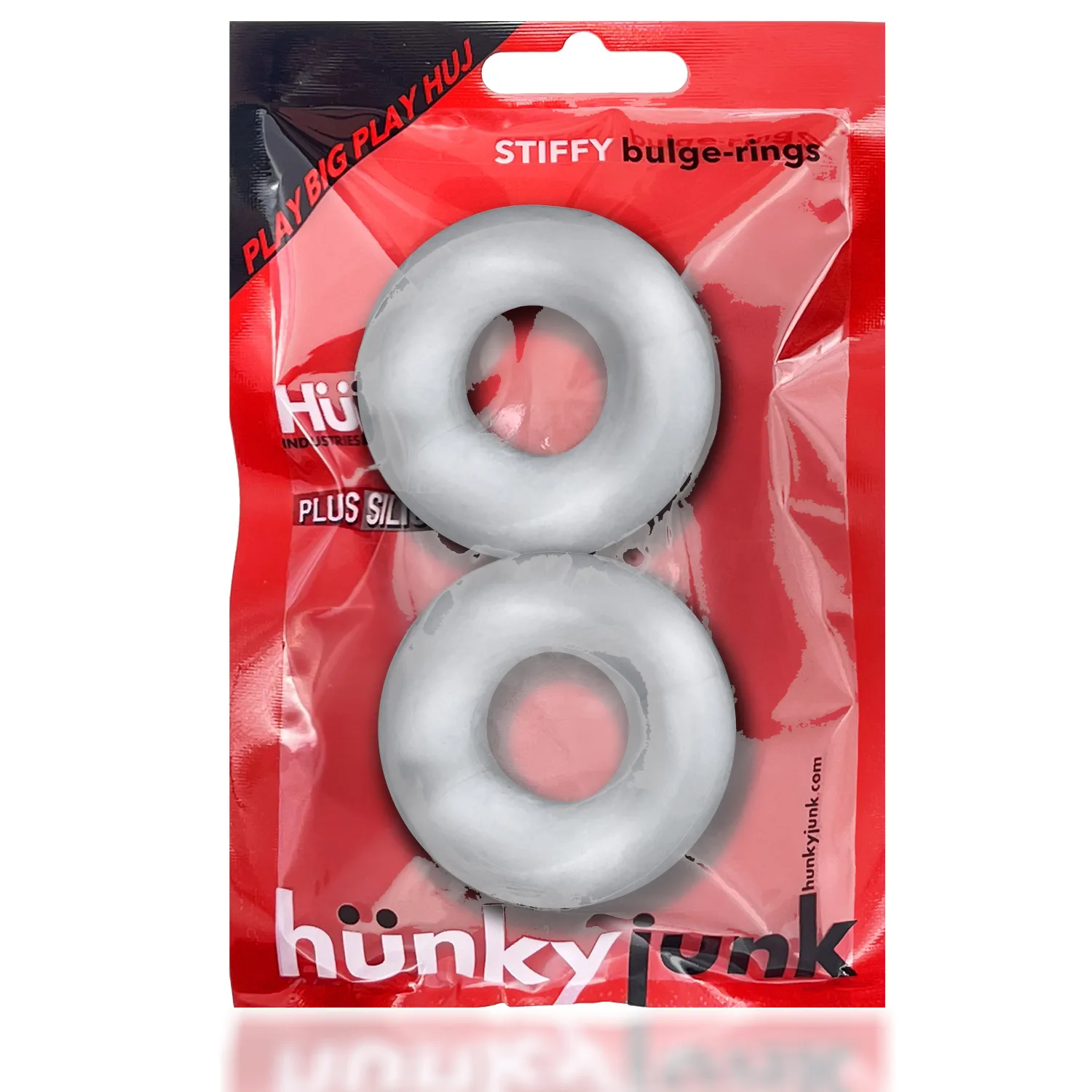 Stiffy 2-Pack Bulge-Rings - Clear Ice Enhancers Oxballs