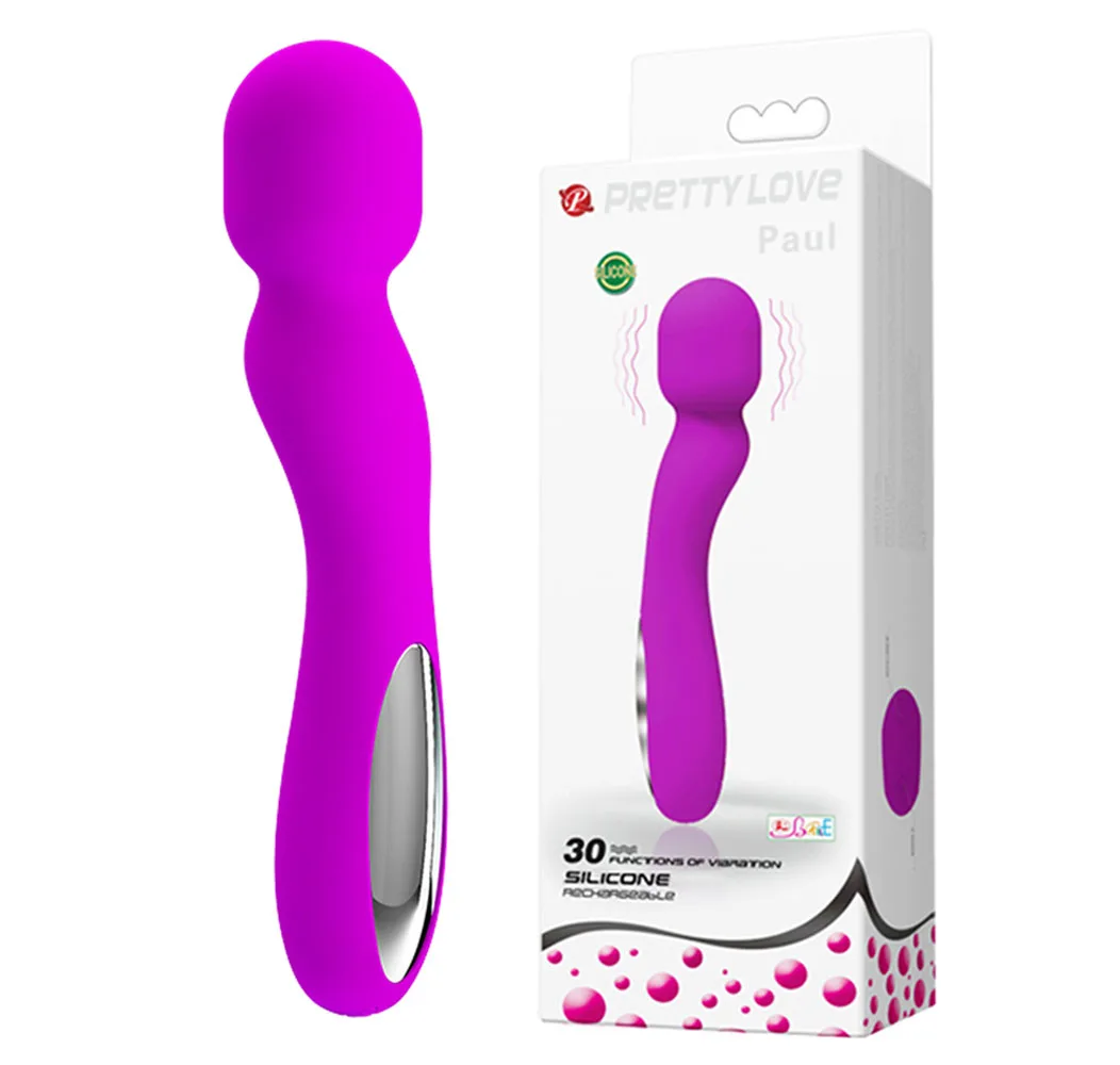 Pretty Love Paul USB Rechargeable Wand - Fuchsia Vibrators Pretty Love