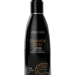 Aqua Cinnamon Bun Flavored Water Based Intimate Lubricant - 2 Fl. Oz. Lubes & Essentials Wicked Sensual Care