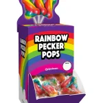 Rainbow Pecker Pops - 72 Count Displays-Bowls & Wall Displays | Bowls Pipedream
