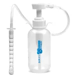 Pump Action Enema Bottle With Nozzle Anal Play XR Brands