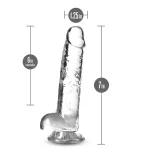 Naturally Yours - 7 Inch Crystalline Dildo - Diamond Dildos Blush